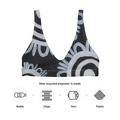 All-Over Print Recycled Padded Bikini Top