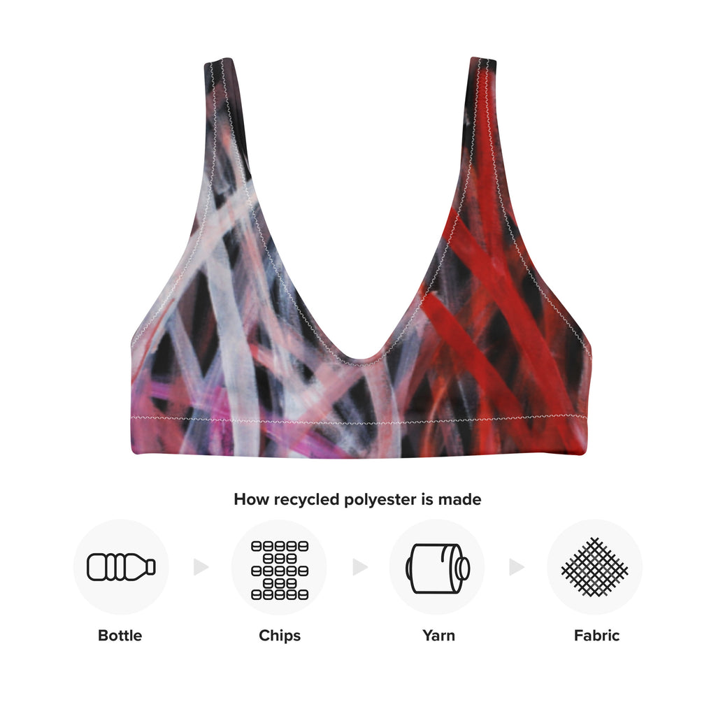 All-Over Print Recycled Padded Bikini Top