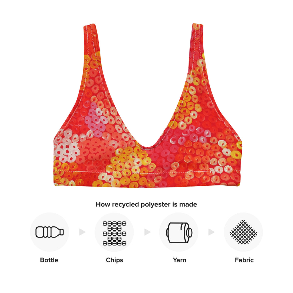All-Over Print Recycled Padded Bikini Top