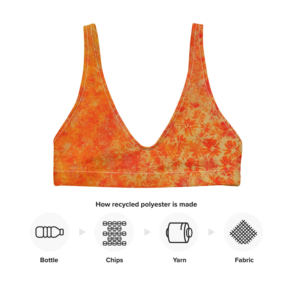 All-Over Print Recycled Padded Bikini Top