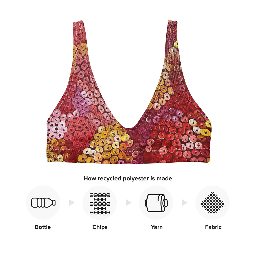 All-Over Print Recycled Padded Bikini Top