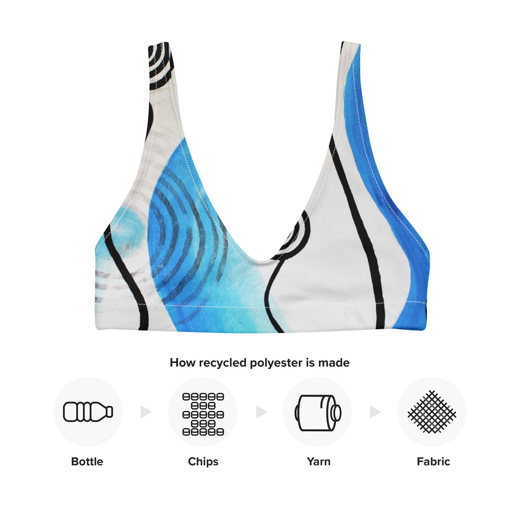All-Over Print Recycled Padded Bikini Top