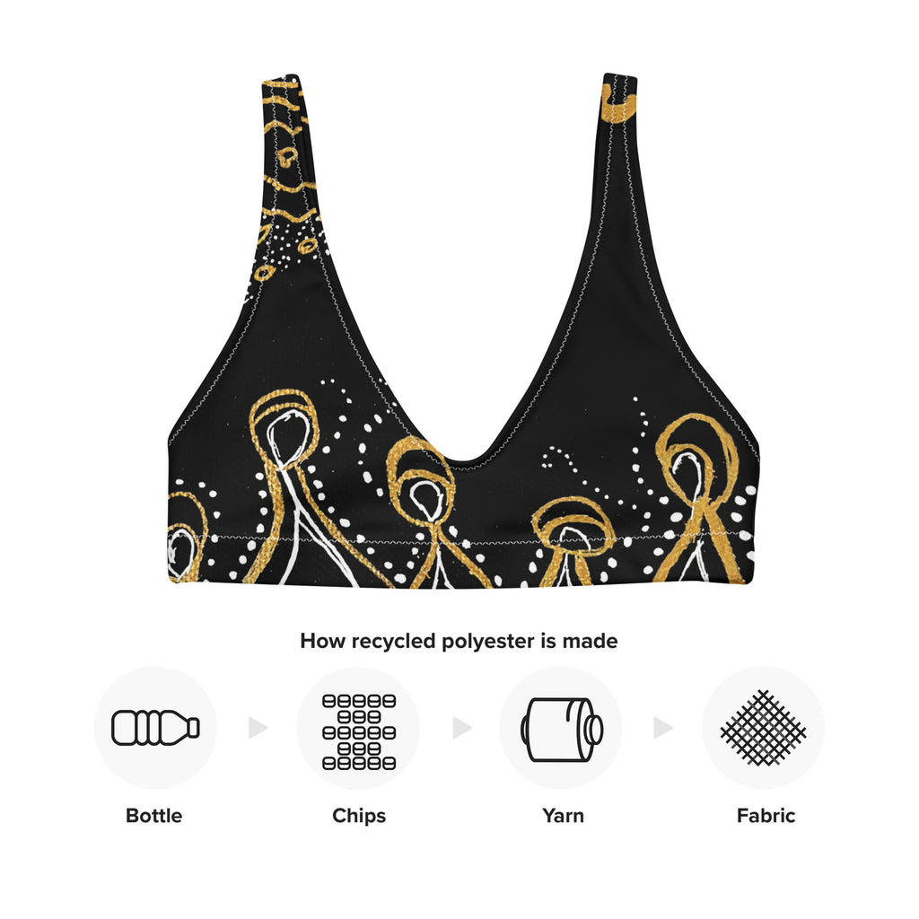 All-Over Print Recycled Padded Bikini Top