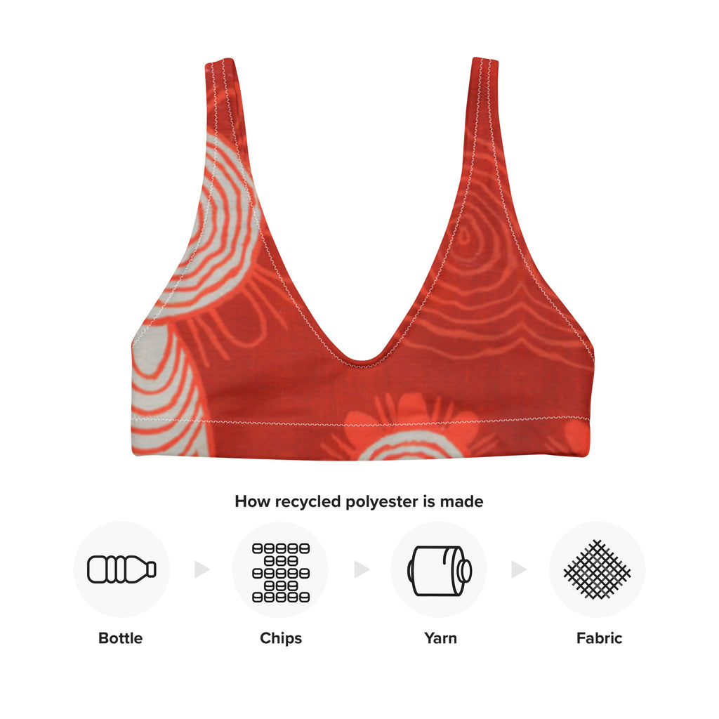 All-Over Print Recycled Padded Bikini Top