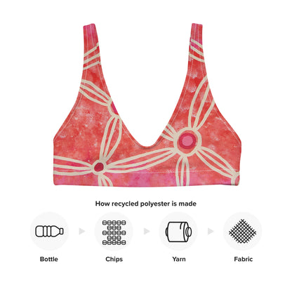 All-Over Print Recycled Padded Bikini Top