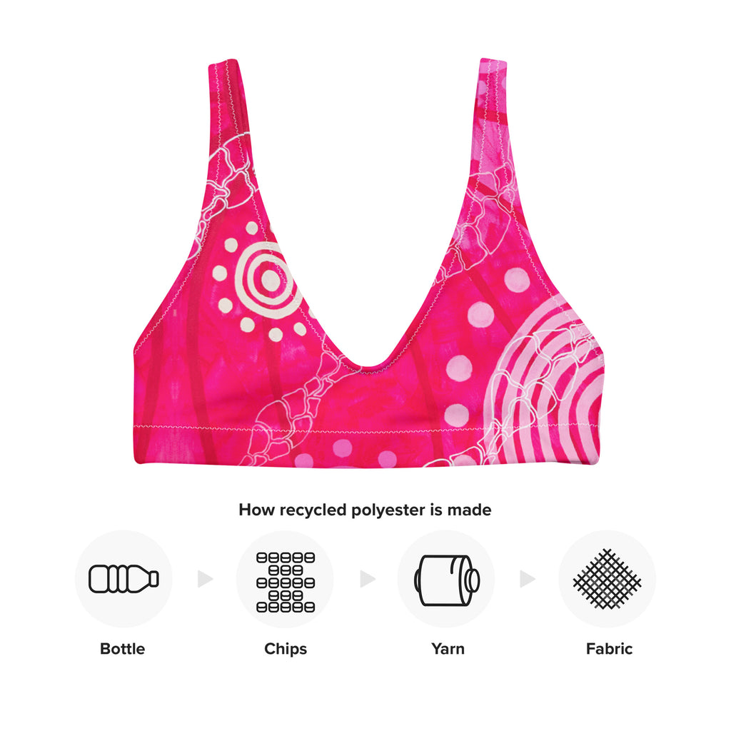 All-Over Print Recycled Padded Bikini Top