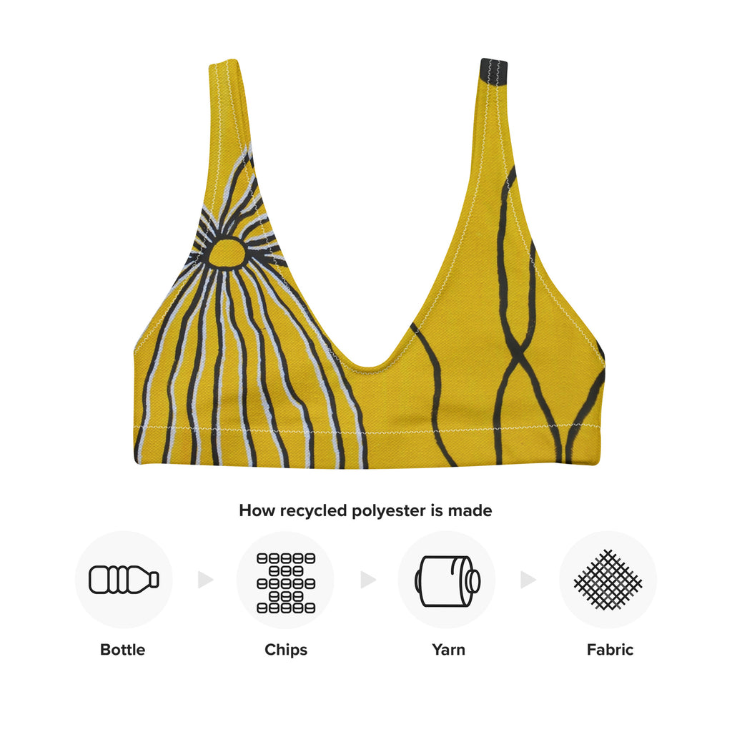 All-Over Print Recycled Padded Bikini Top