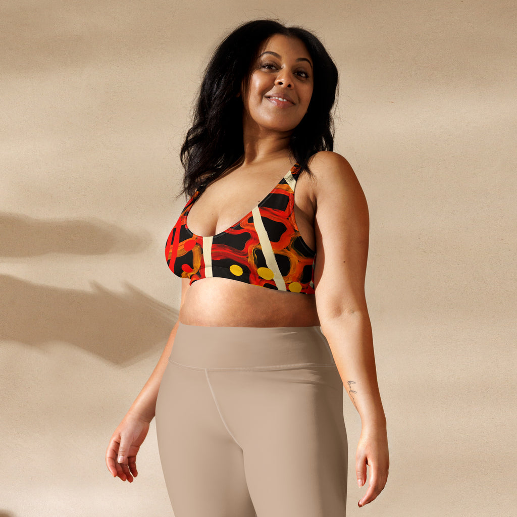 All-Over Print Recycled Padded Bikini Top