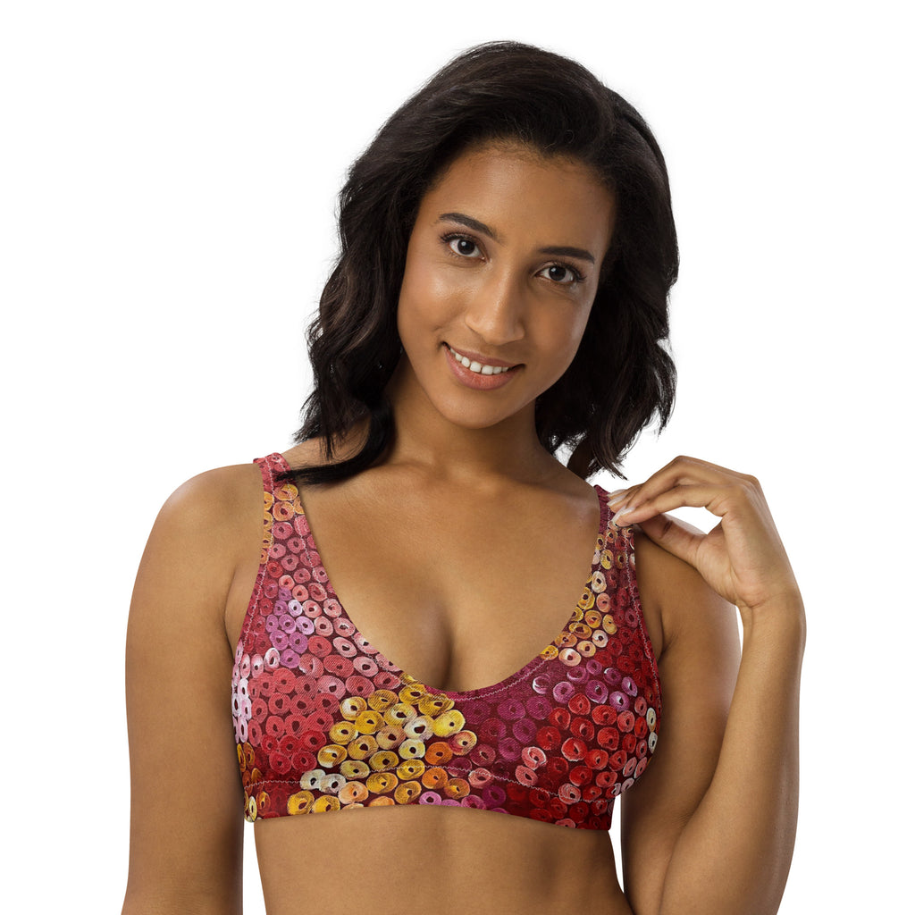 All-Over Print Recycled Padded Bikini Top