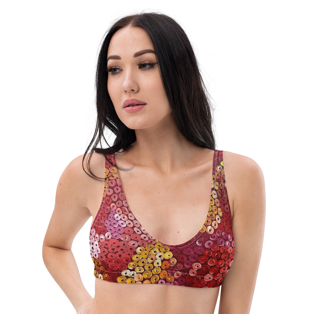 All-Over Print Recycled Padded Bikini Top