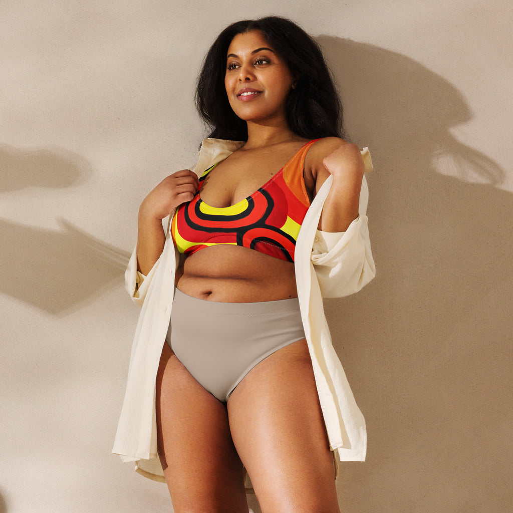 All-Over Print Recycled Padded Bikini Top
