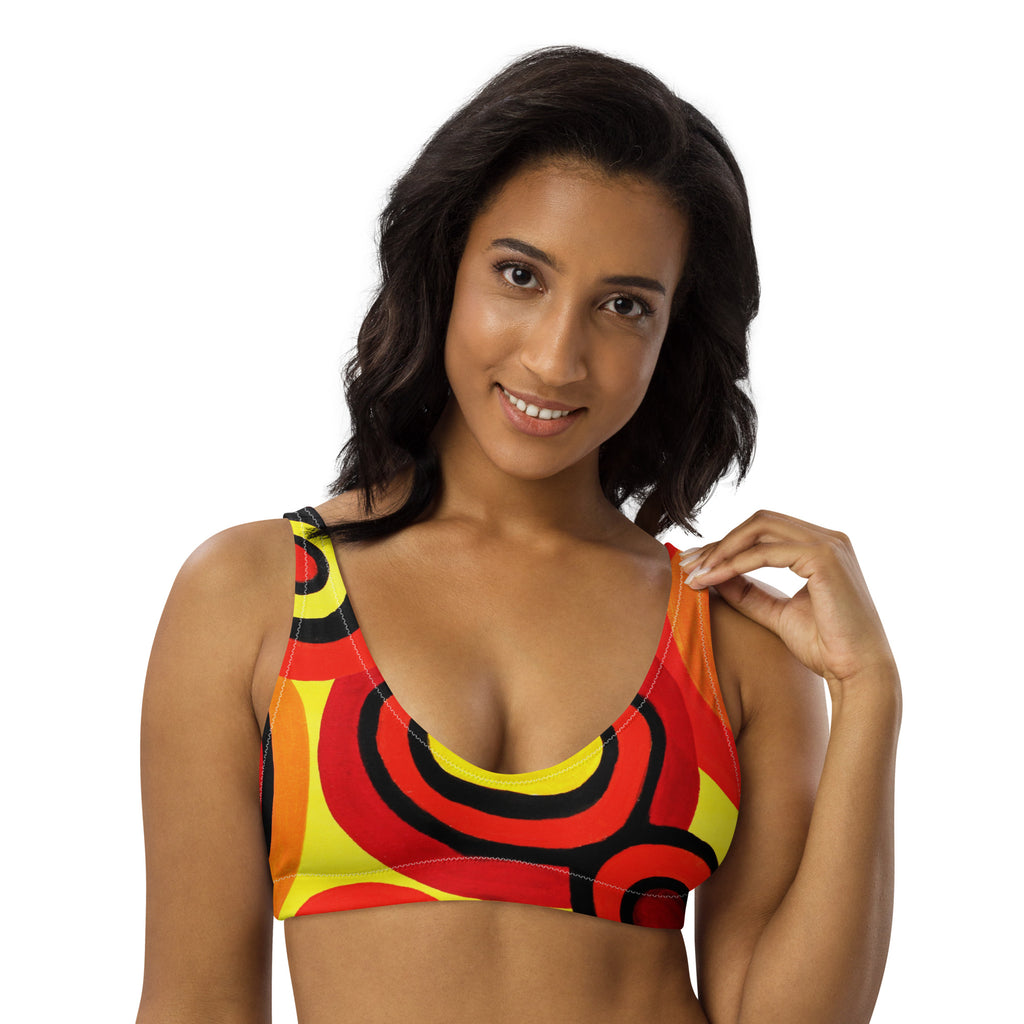 All-Over Print Recycled Padded Bikini Top
