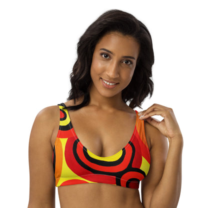All-Over Print Recycled Padded Bikini Top