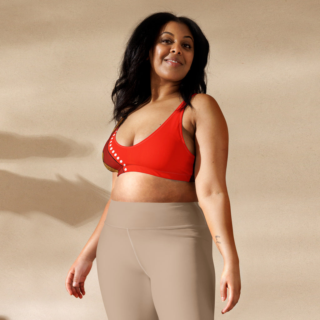 All-Over Print Recycled Padded Bikini Top
