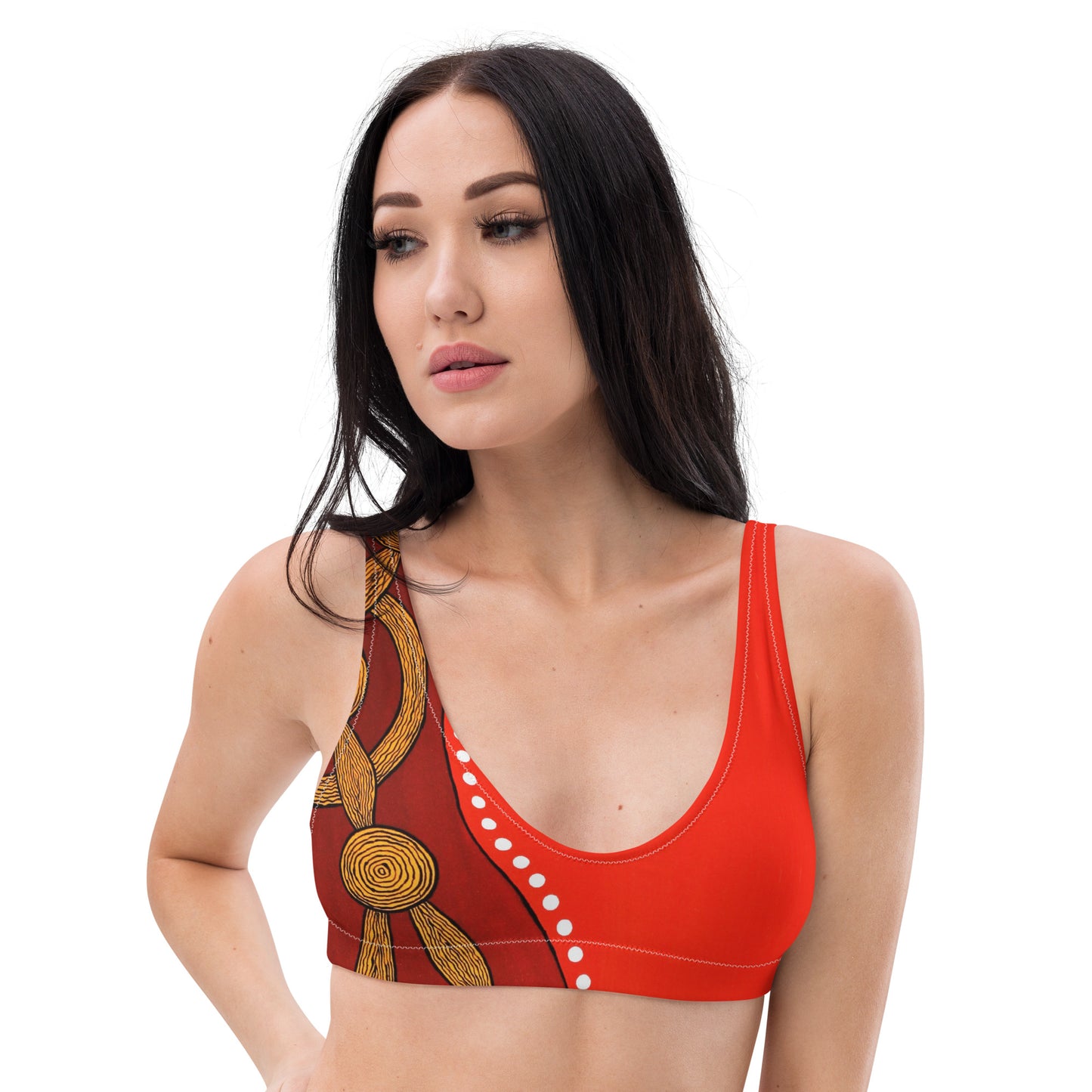 Recycled padded bikini top