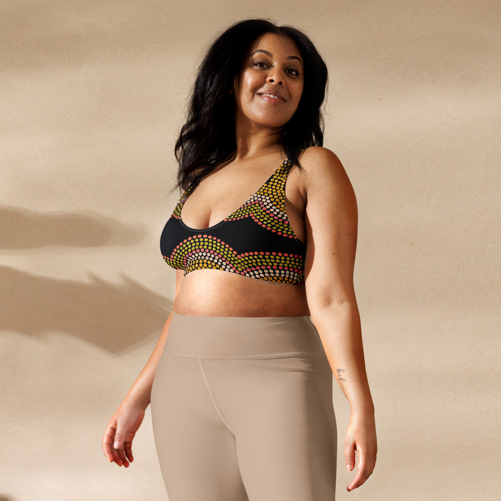 All-Over Print Recycled Padded Bikini Top