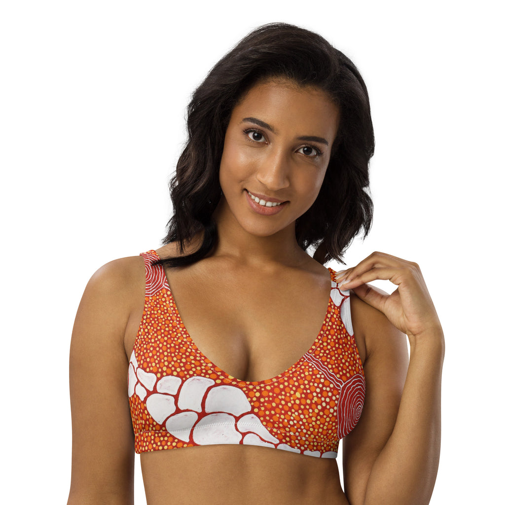 All-Over Print Recycled Padded Bikini Top