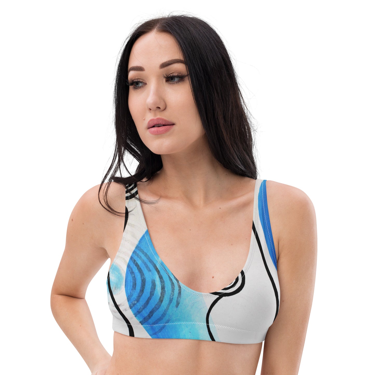 Recycled padded bikini top