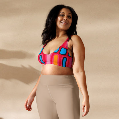 All-Over Print Recycled Padded Bikini Top