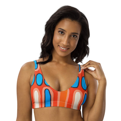 All-Over Print Recycled Padded Bikini Top