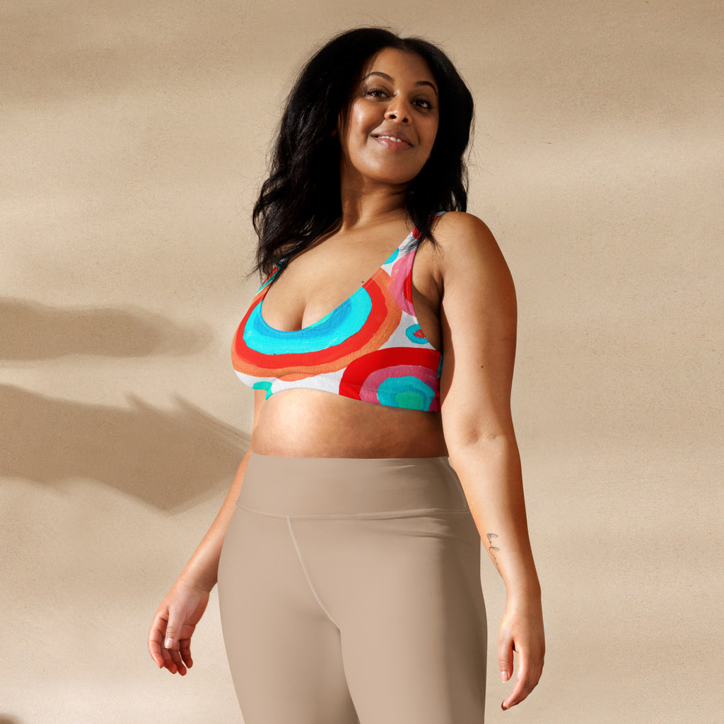 All-Over Print Recycled Padded Bikini Top