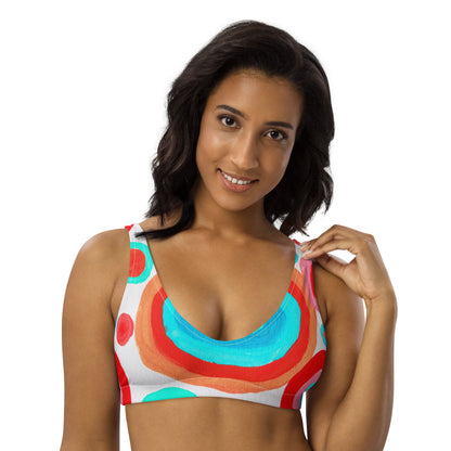 All-Over Print Recycled Padded Bikini Top