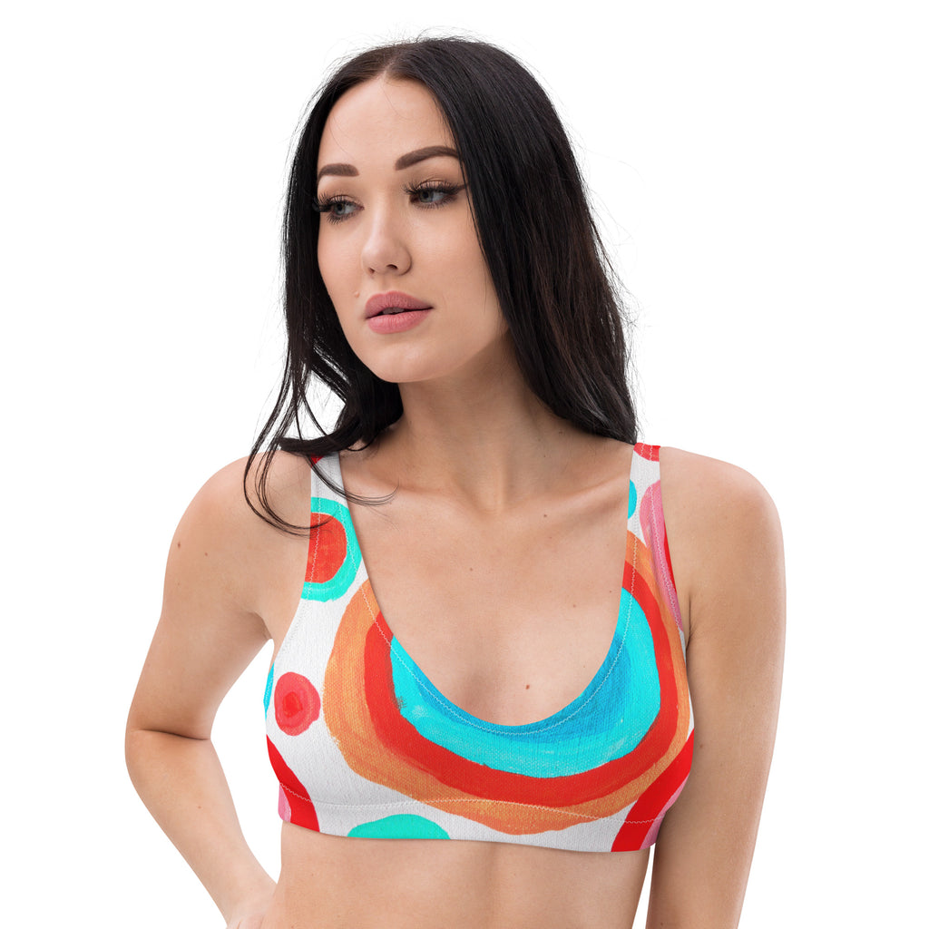 All-Over Print Recycled Padded Bikini Top