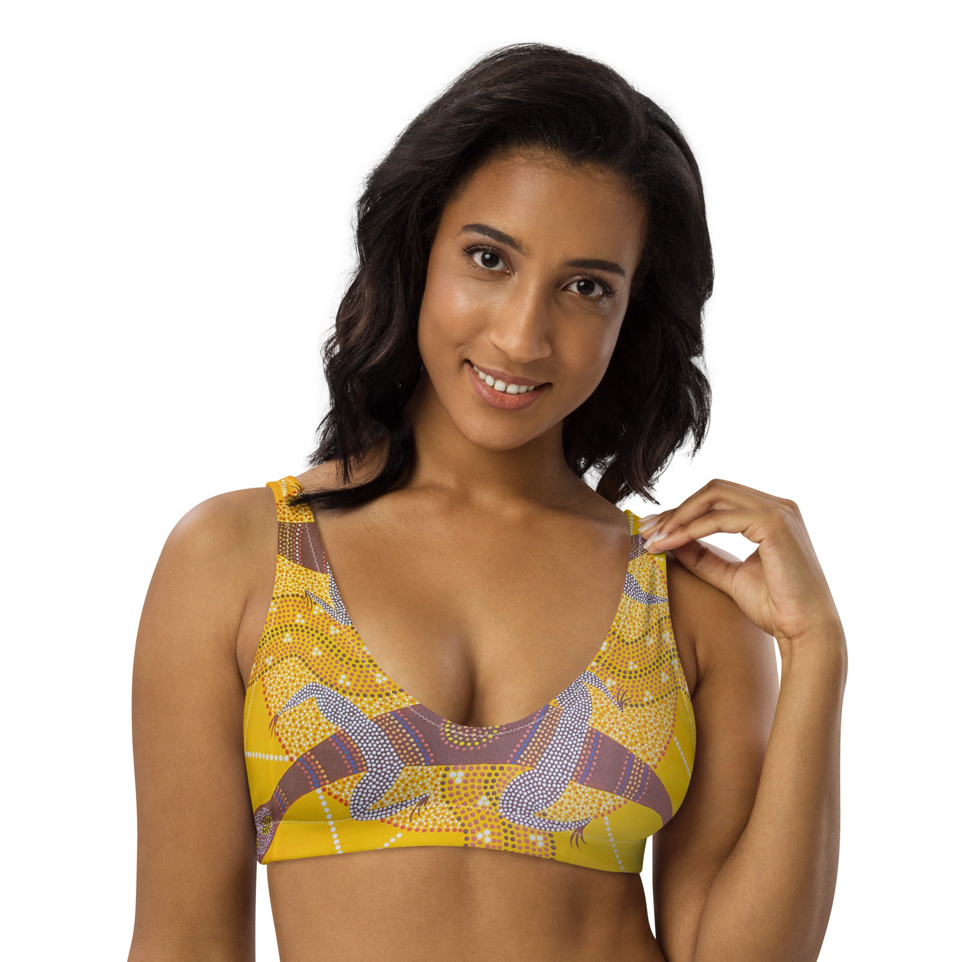 All-Over Print Recycled Padded Bikini Top
