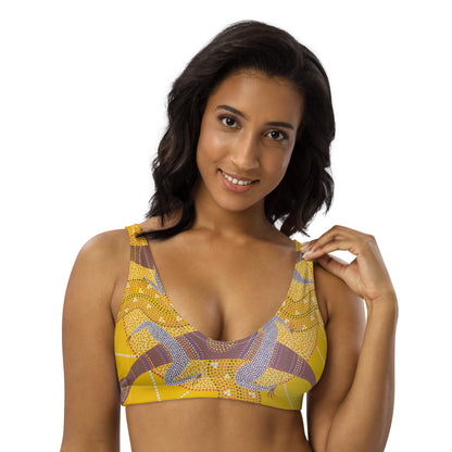 All-Over Print Recycled Padded Bikini Top