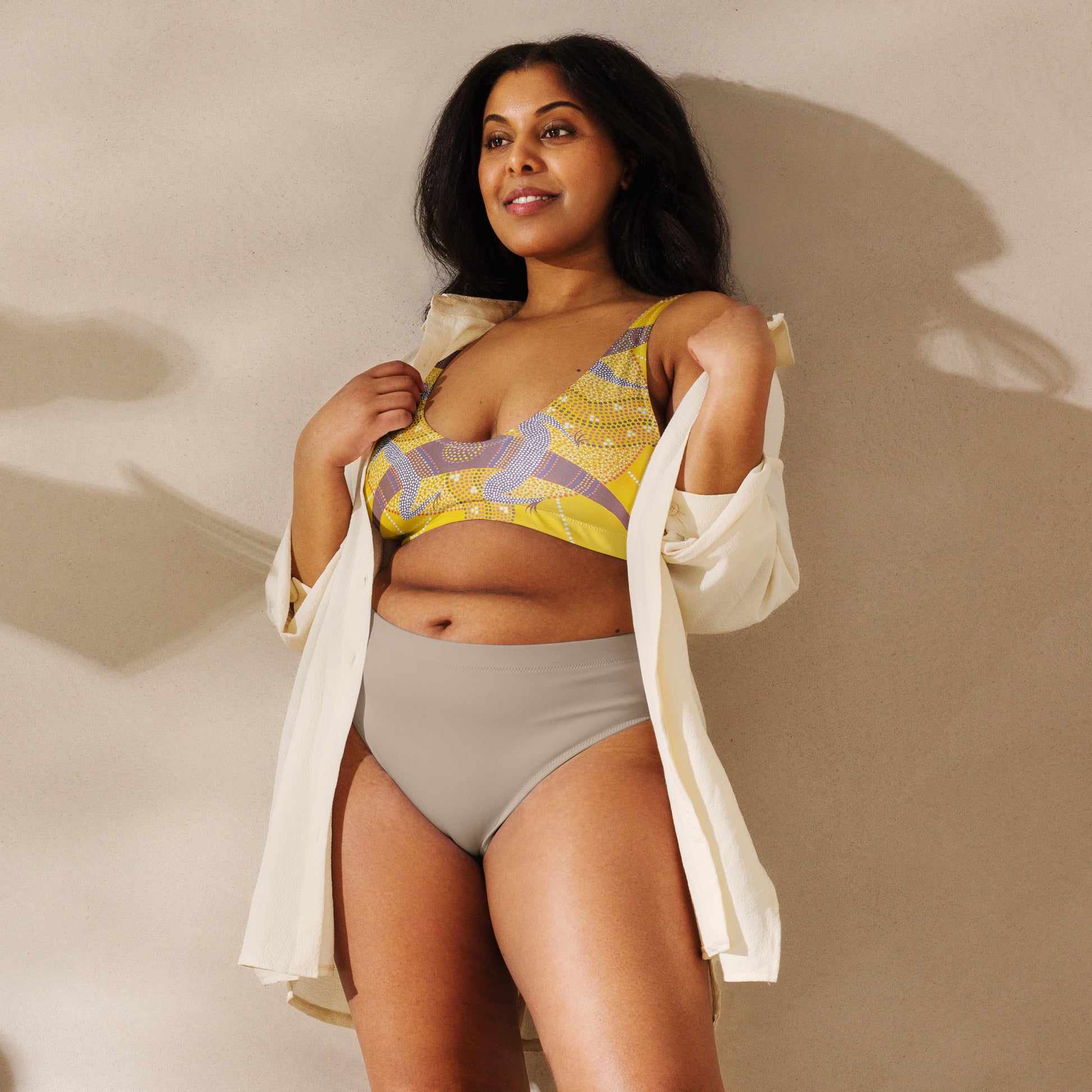 All-Over Print Recycled Padded Bikini Top