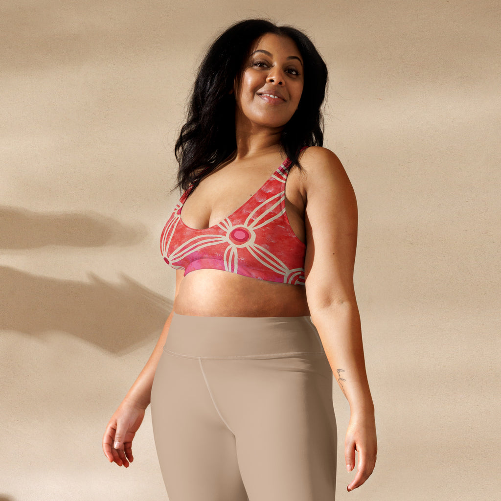 All-Over Print Recycled Padded Bikini Top