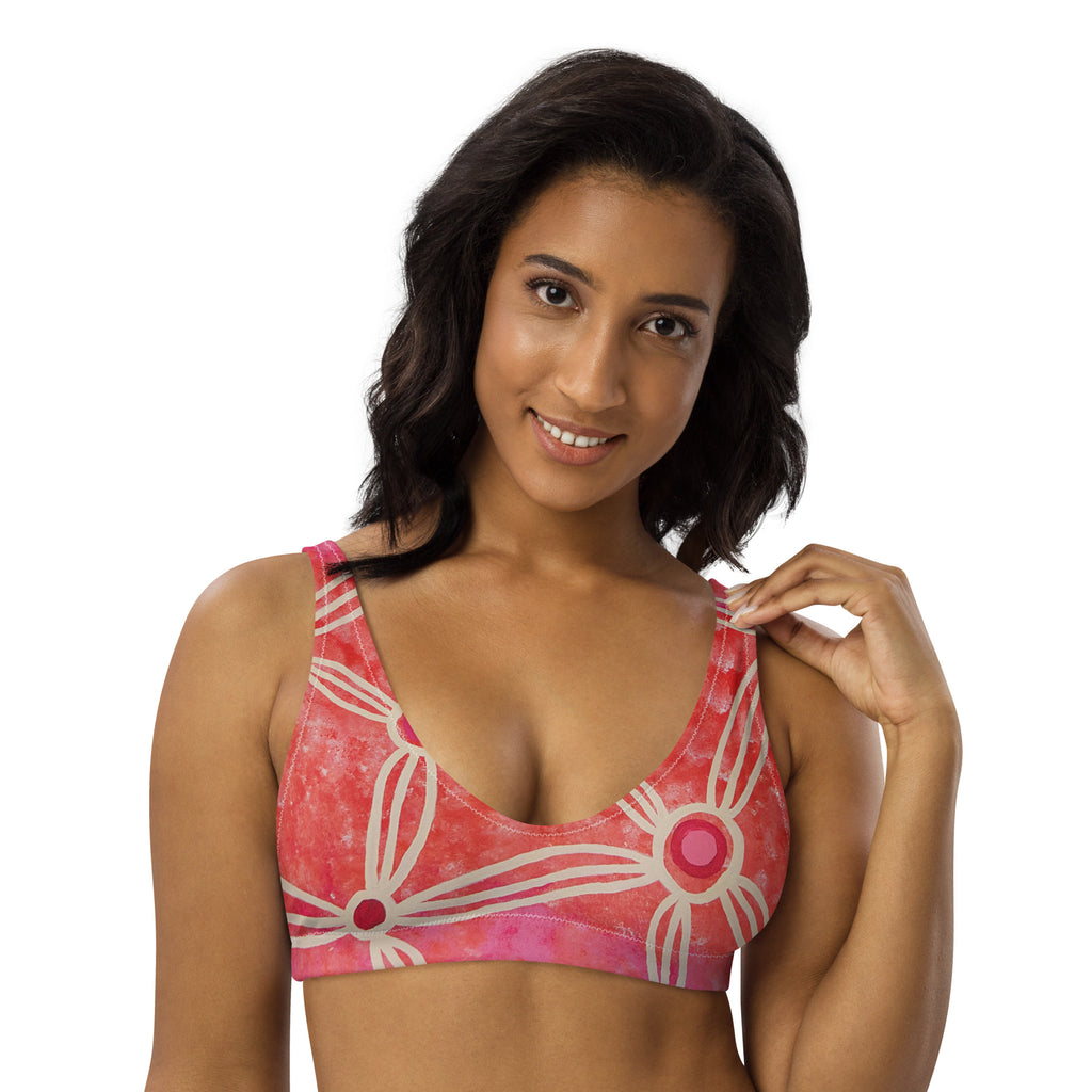All-Over Print Recycled Padded Bikini Top