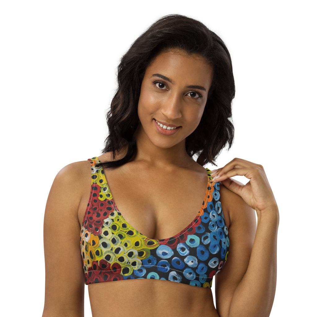 All-Over Print Recycled Padded Bikini Top