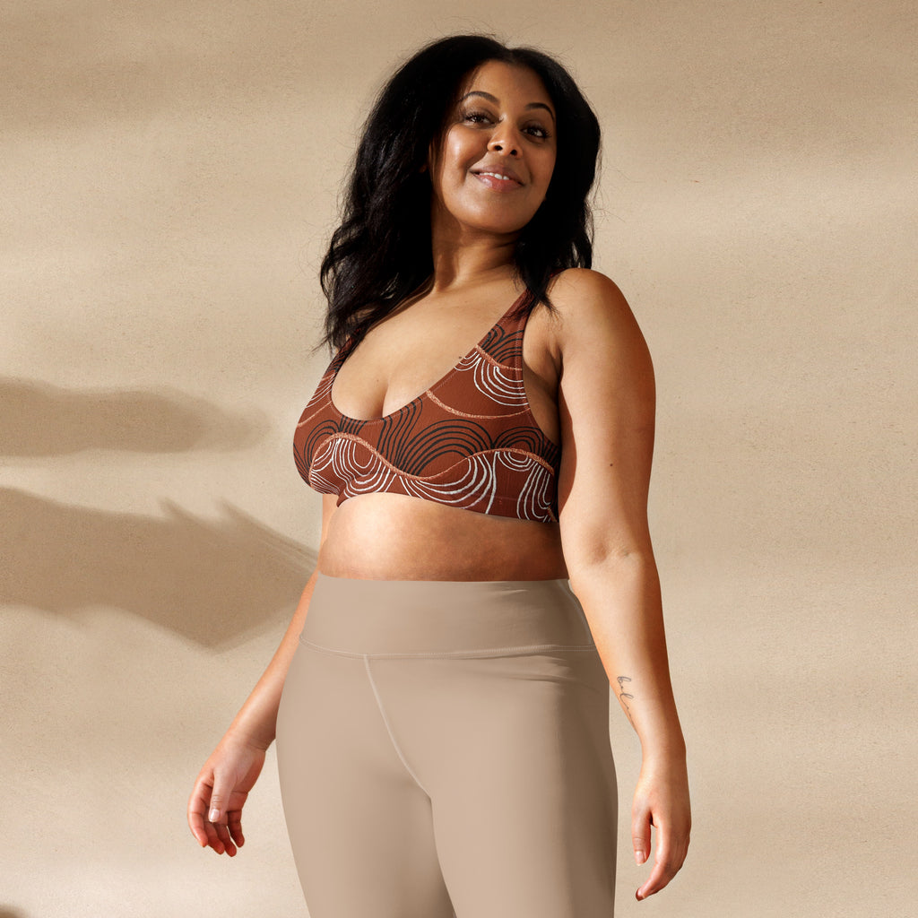 All-Over Print Recycled Padded Bikini Top