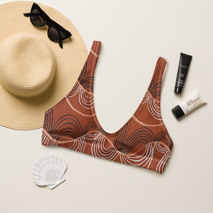 All-Over Print Recycled Padded Bikini Top