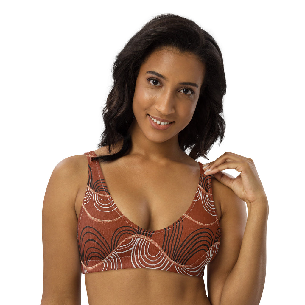 All-Over Print Recycled Padded Bikini Top