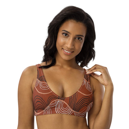 All-Over Print Recycled Padded Bikini Top