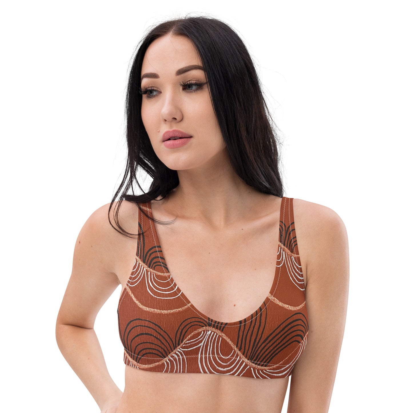 Recycled padded bikini top