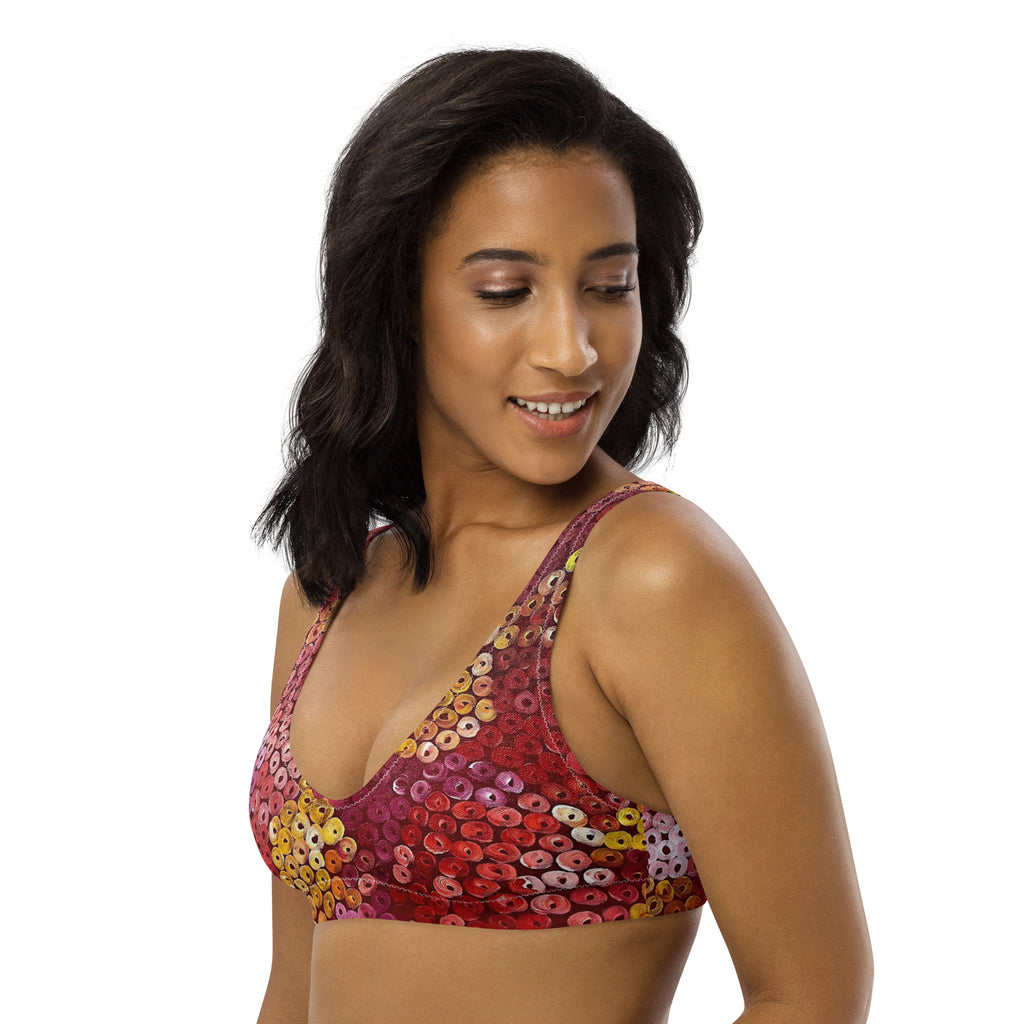 All-Over Print Recycled Padded Bikini Top