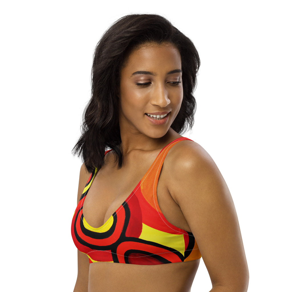 All-Over Print Recycled Padded Bikini Top