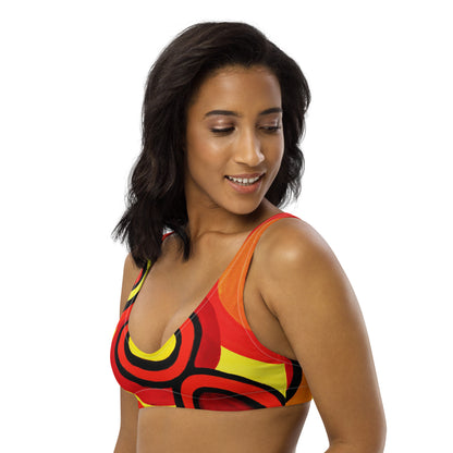 All-Over Print Recycled Padded Bikini Top
