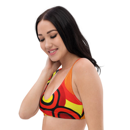 All-Over Print Recycled Padded Bikini Top