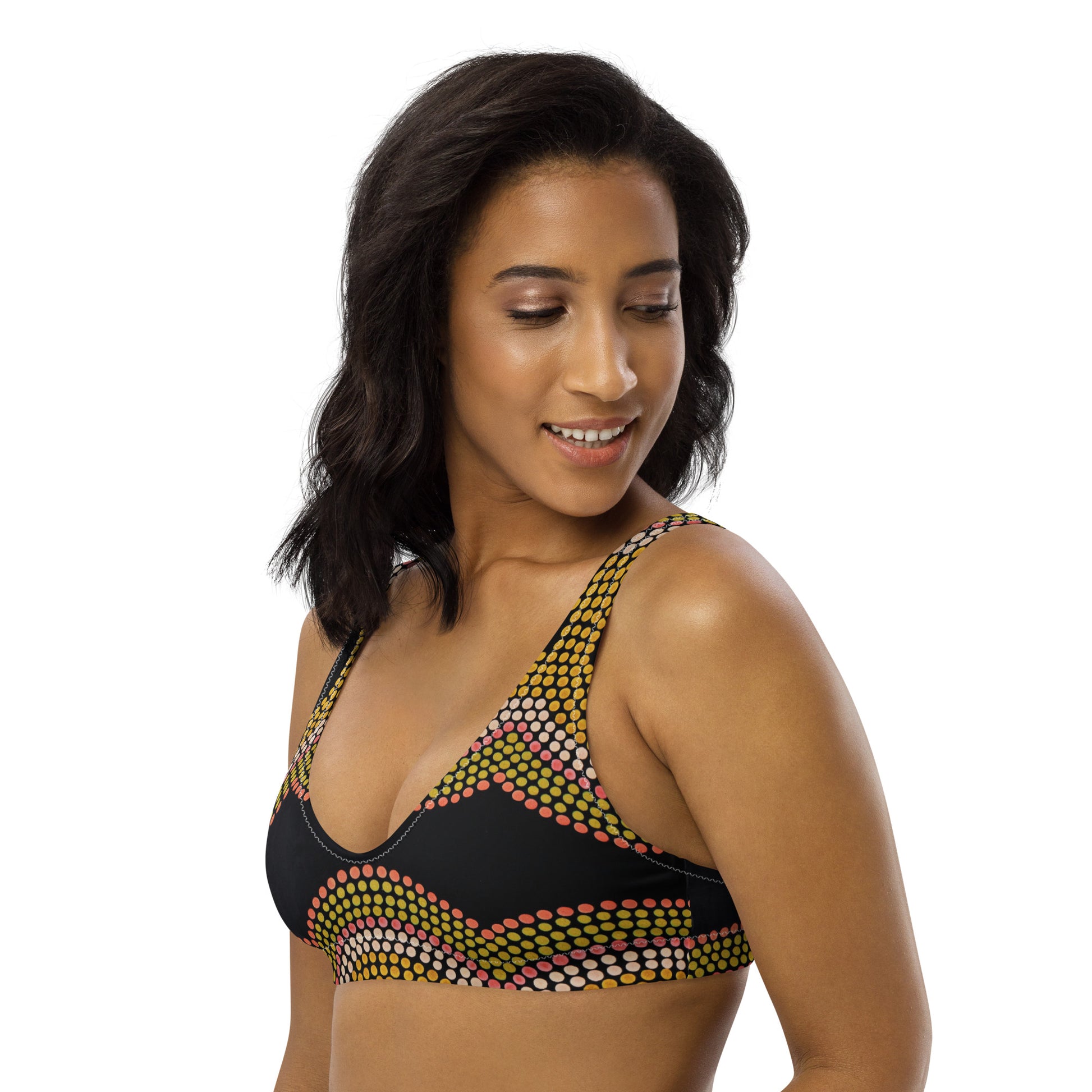 All-Over Print Recycled Padded Bikini Top
