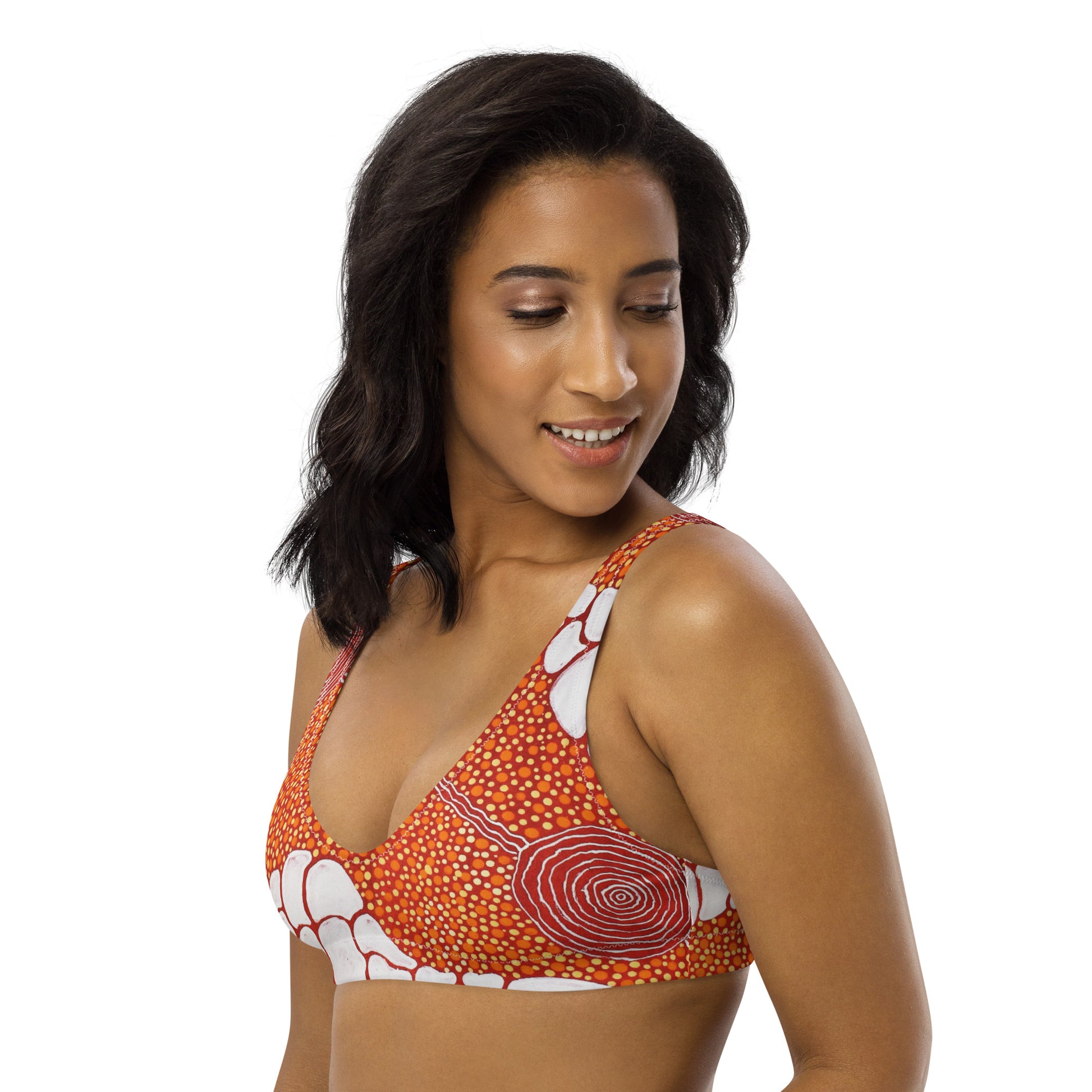 All-Over Print Recycled Padded Bikini Top