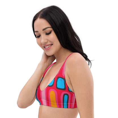 All-Over Print Recycled Padded Bikini Top