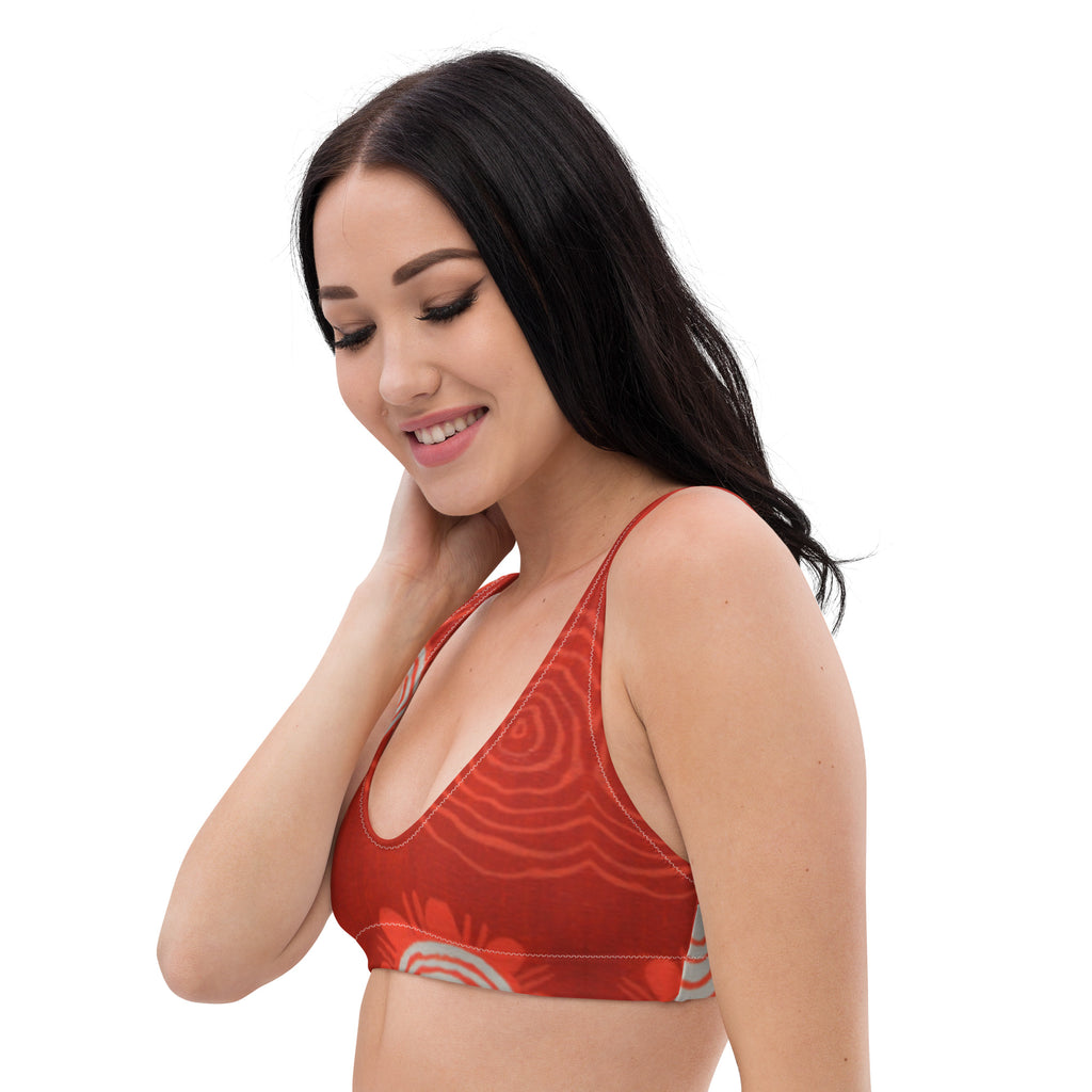 All-Over Print Recycled Padded Bikini Top