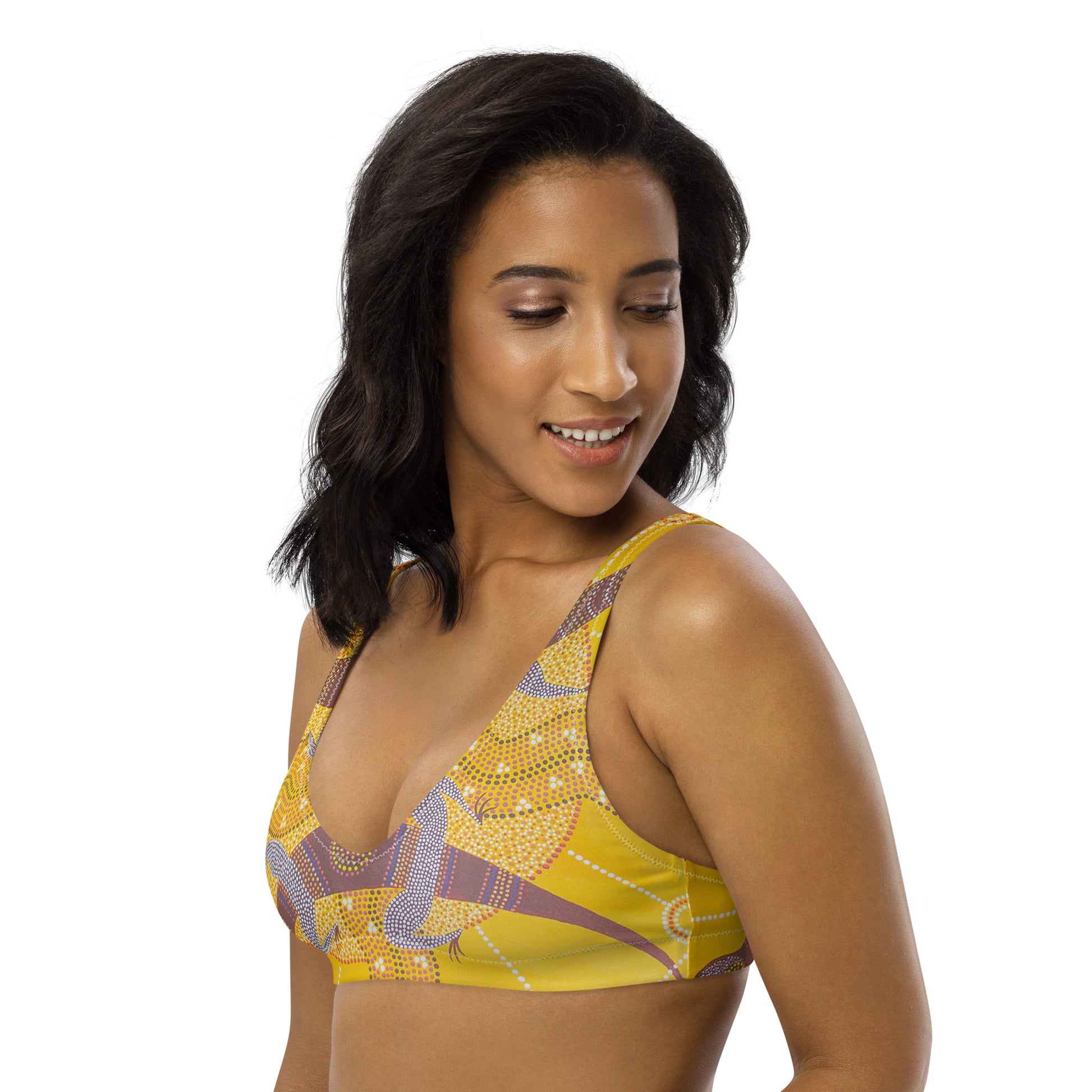 All-Over Print Recycled Padded Bikini Top