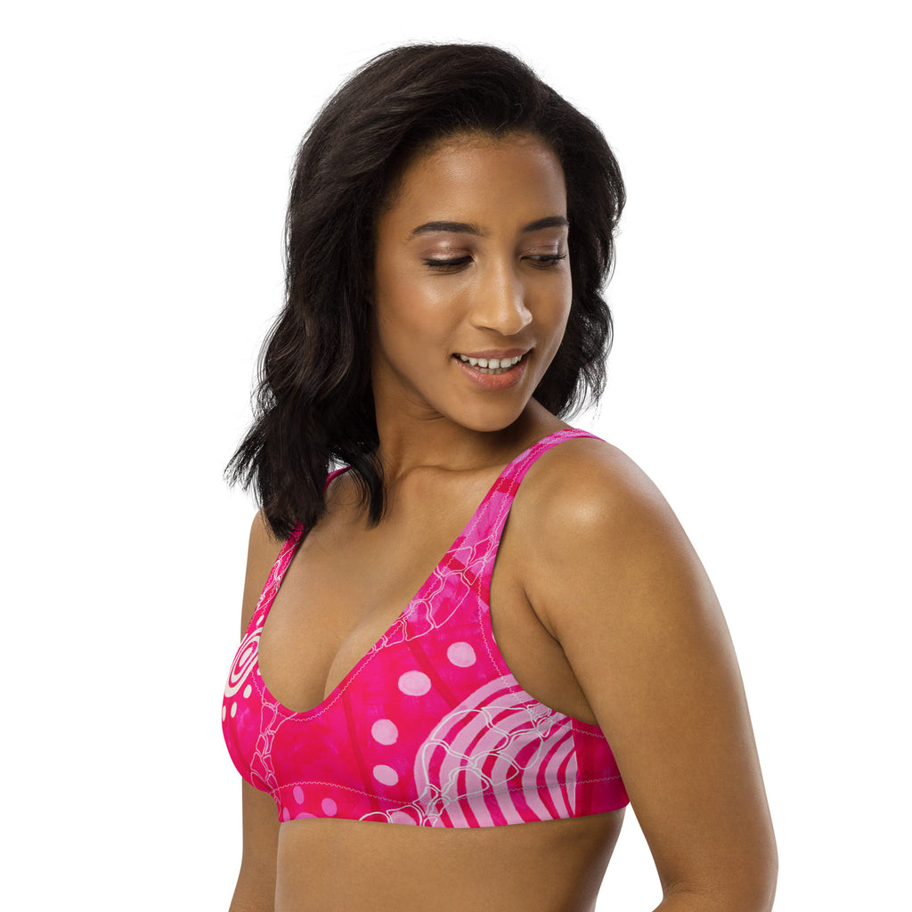 All-Over Print Recycled Padded Bikini Top