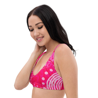 All-Over Print Recycled Padded Bikini Top