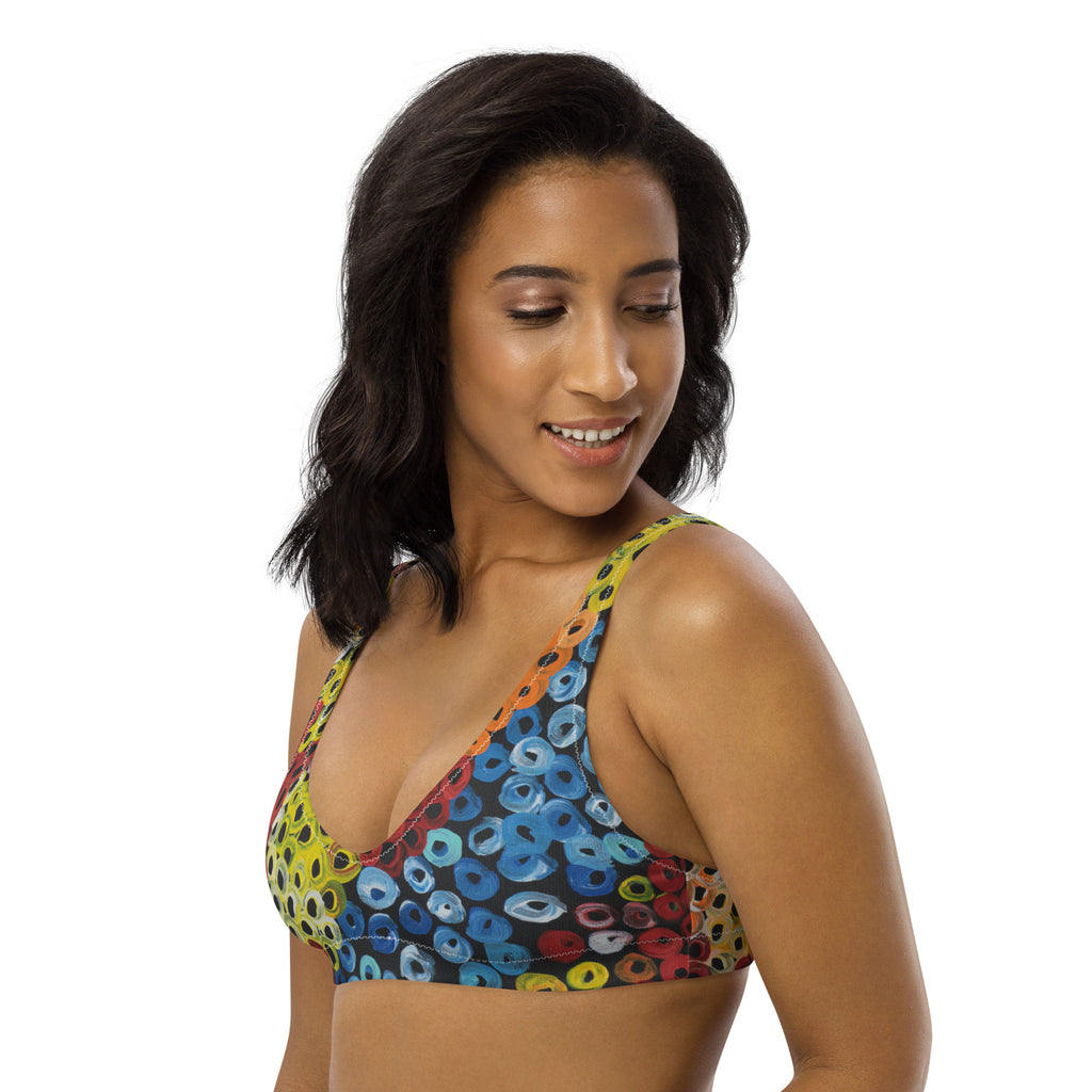 All-Over Print Recycled Padded Bikini Top